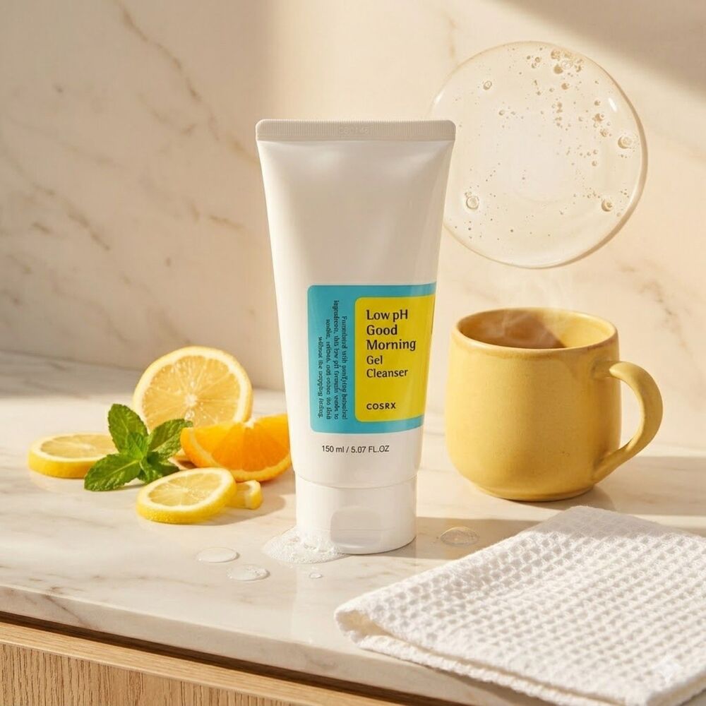 NEW COSRX Low pH Good Morning Gel Cleanser 150ml - K-Beauty Tea Tree BHA